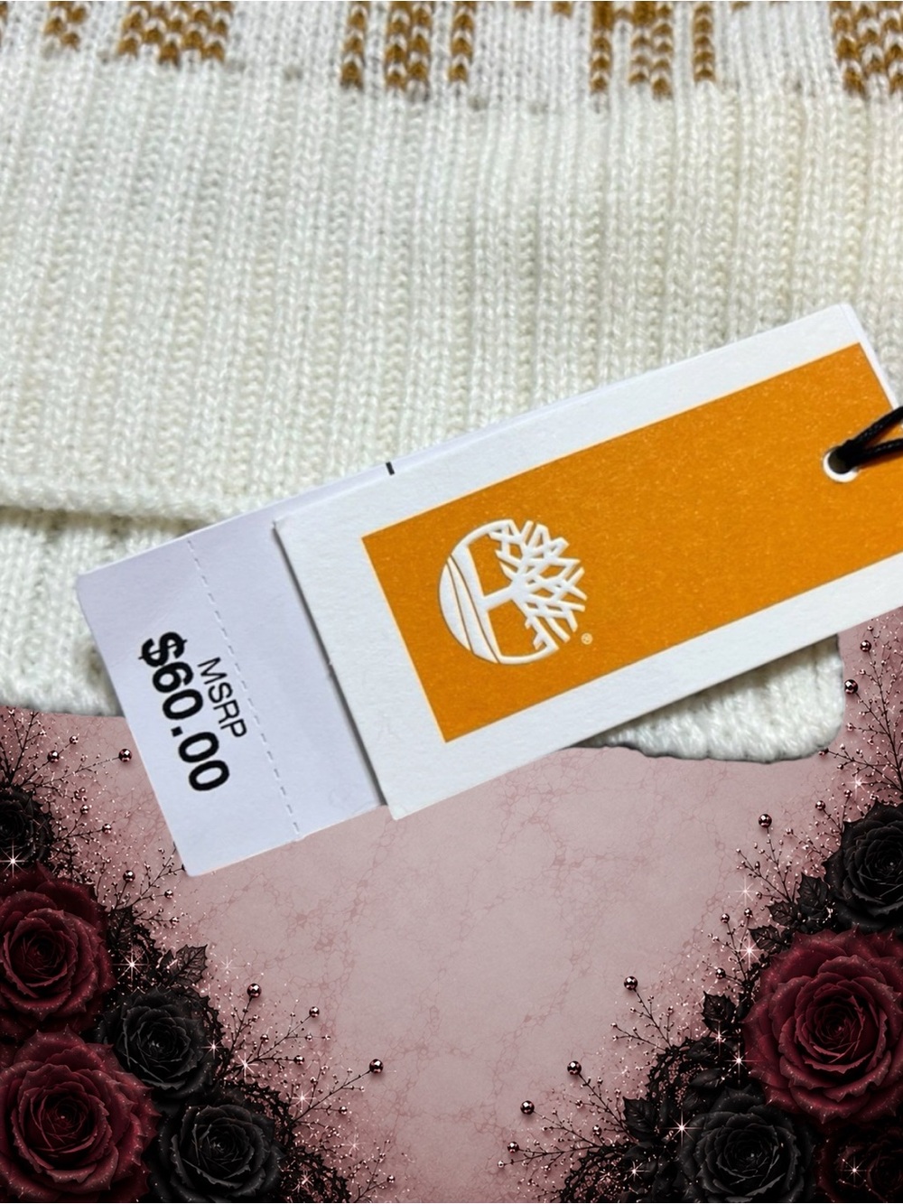 New NWT Timberland Plaid Knit Scarf perfect for cold season - Picture 2 of 5